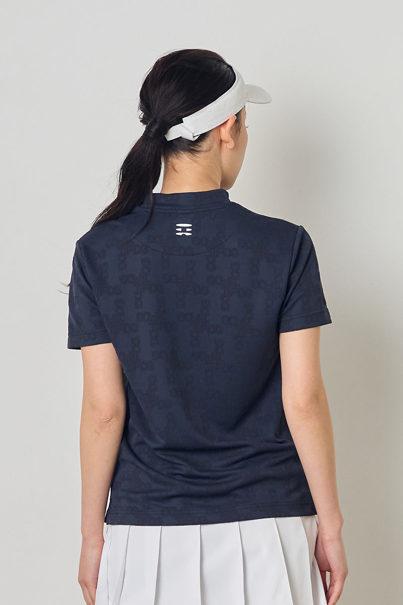 JACQUARD MOCK NECK S/S – FIDES