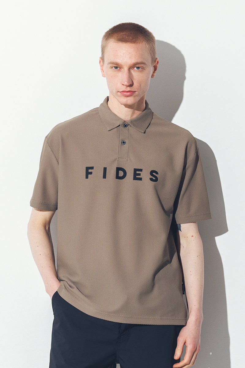 MESH TRICOT LOGO POLO S/S