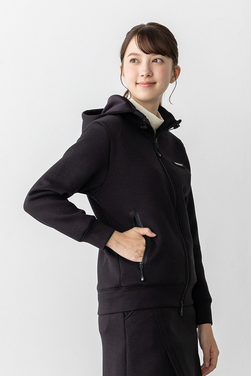 FULL ZIP SWEAT PARKA WOMEN