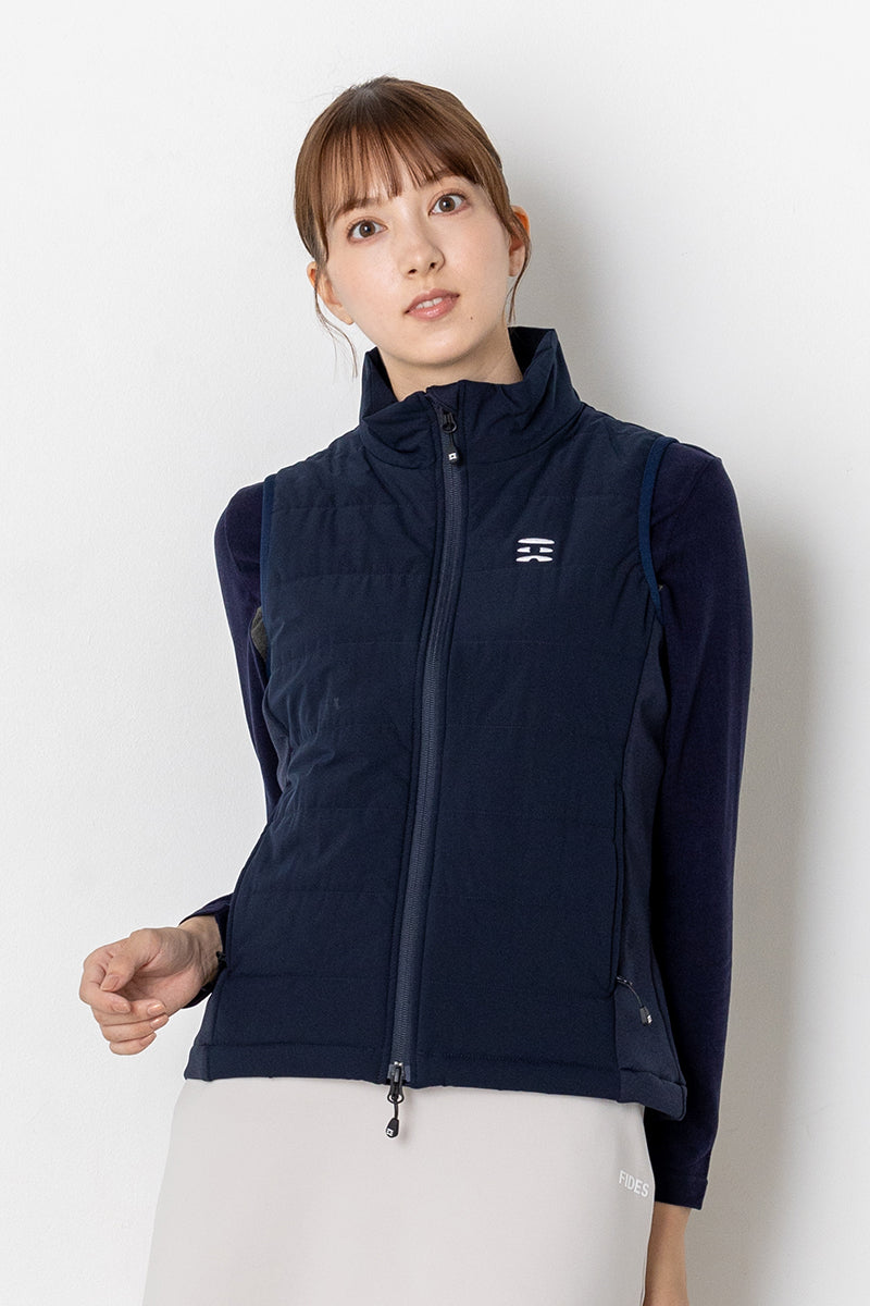 PADDED FULL ZIP VEST WOMEN