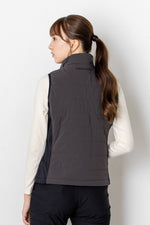 PADDED FULL ZIP VEST WOMEN