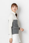 MOCK NECK LINING KNIT WOMEN