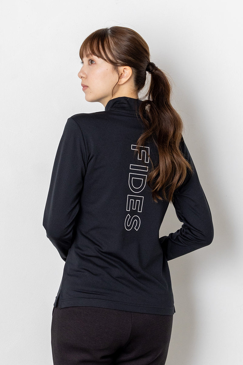 BACK LOGO MOCK NECK L/S