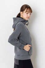 FULL ZIP SWEAT PARKA WOMEN