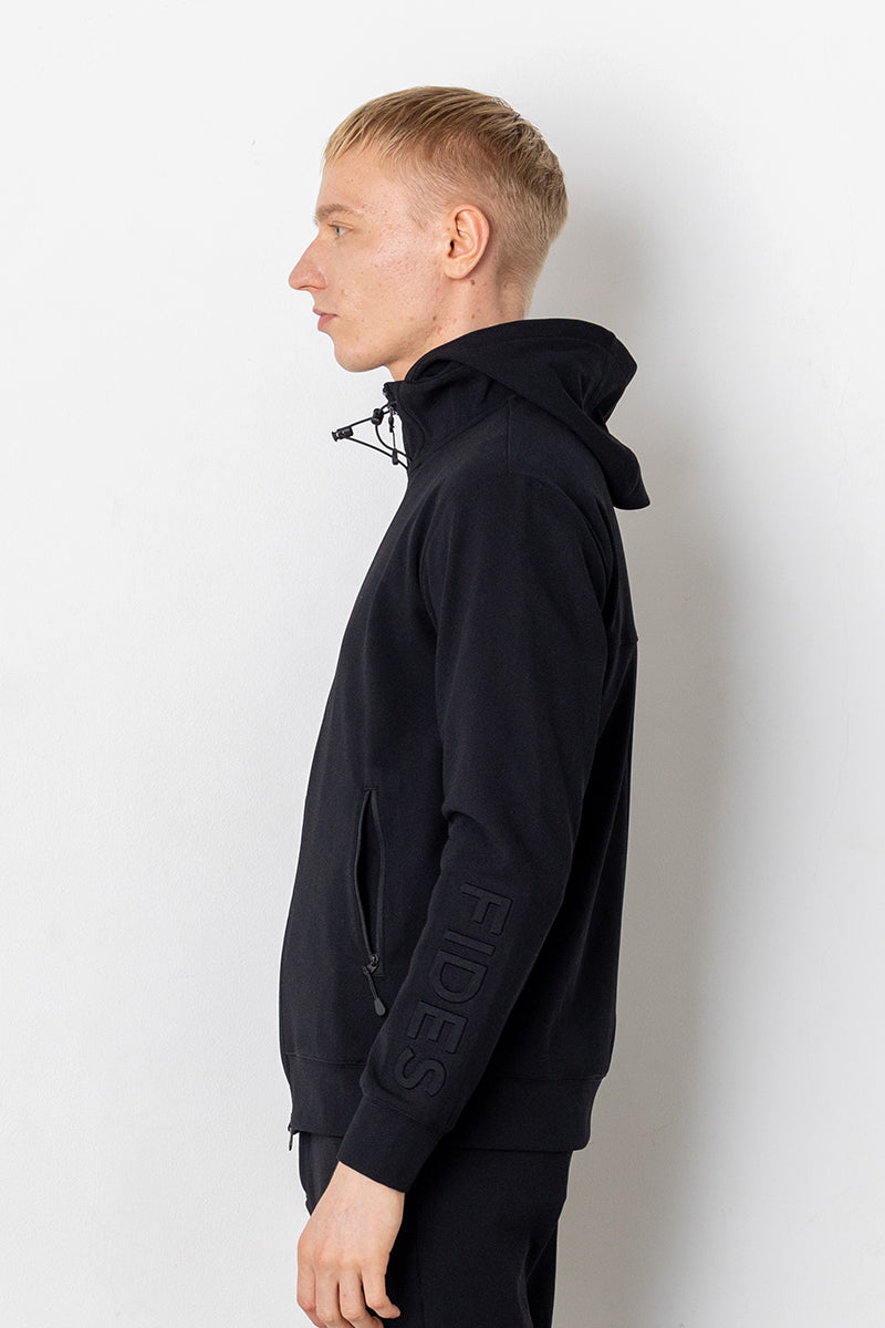 BACK MESH PUNCH FULL ZIP SWEAT PARKA