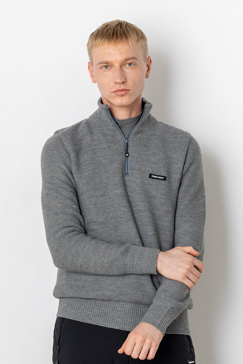 HALF ZIP LINING KNIT