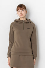 HALF ZIP SWEAT PARKA WOMEN