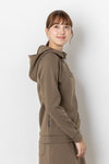 HALF ZIP SWEAT PARKA WOMEN