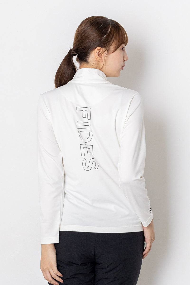 BACK LOGO MOCK NECK L/S