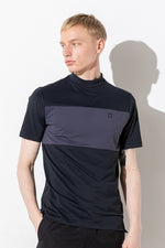 STRETCH  SWITCHING MOCK NECK S/S