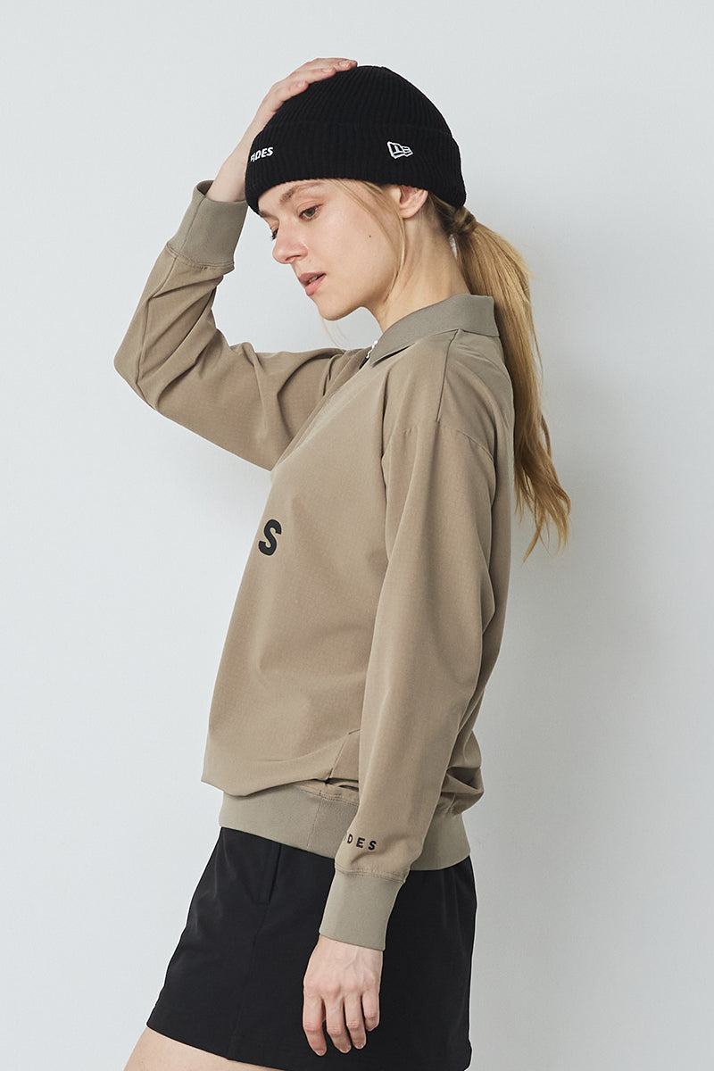 HALF ZIP POLO L/S