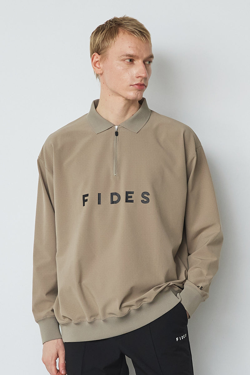 HALF ZIP POLO L/S