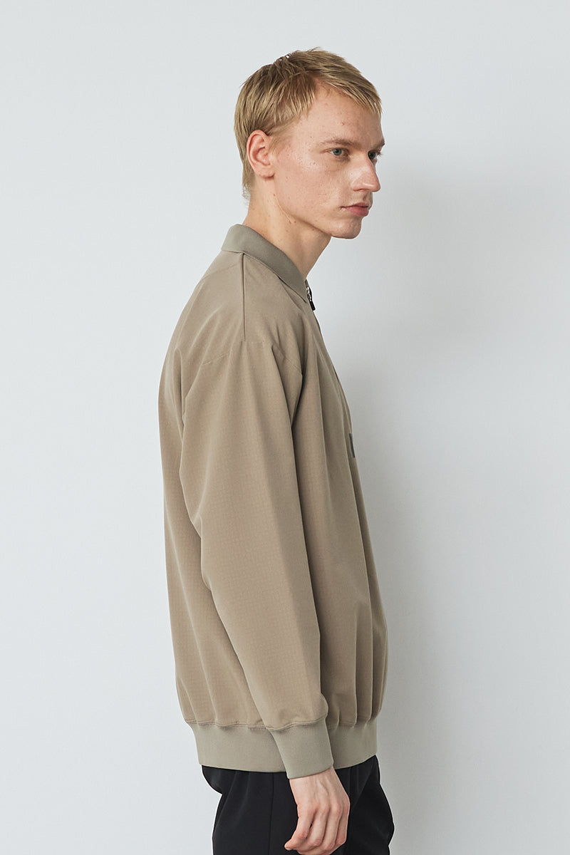 HALF ZIP POLO L/S