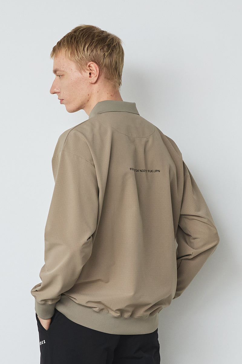 HALF ZIP POLO L/S