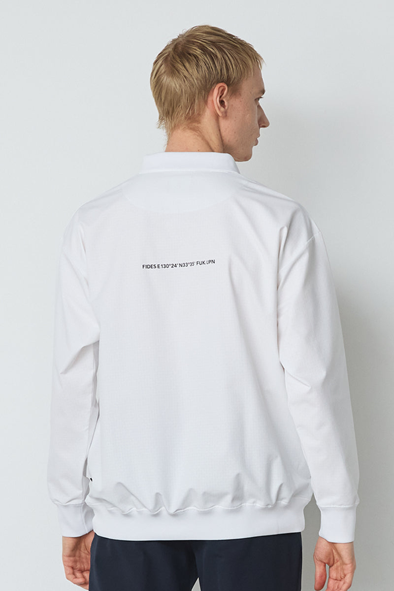 HALF ZIP POLO L/S